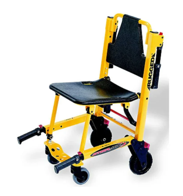 stryker 6251 stair chair pro 500 lbs capacity with front guide wheels | refurbished str6251